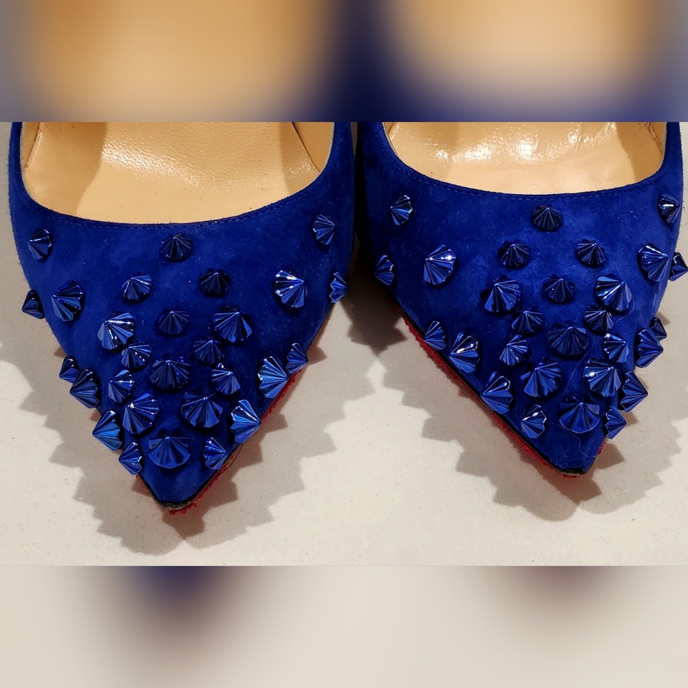 Christian Louboutin Veau Velours Drama pumps 100 Size 38.5 or 9 - Picture 4 of 16